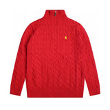 Ralph Lauren Knitted sweaters RL Ralph Pony Standard Vintage Half Zip Sweater Loose Lazy Wind Knitted
