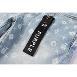 Purple Brand Jeans Pure Cotton High Street Trend #9089