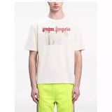 Palm Angels T-Shirts Comic Stream Lacquer Alphabet Short Sleeve T-Shirt