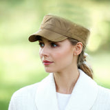 Women Hat Cap Flat Top Cap Mesh Cap