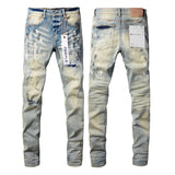 Purple Brand Jeans Pure Cotton High Street Trend #9007