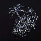 Palm Angels T Shirts Angel Starry Sky Fireworks Short Sleeve T-shirt Men's Loose Half Sleeve