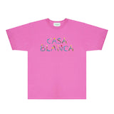 Casablanca T Shirts Fashion Print Street