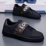 Louboutin-style red bottom shoes soft bottom leather red bottom cl magic lightweight men's shoes accessible luxury classytrendyprinting sneakers stain-resistant student pedals