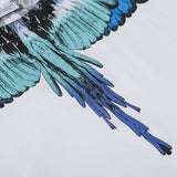 Marcelo Burlon T Shirt MB Wings Pattern Pure Cotton Men and Women Same Style