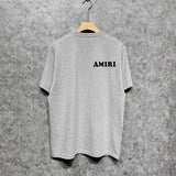 Amiri t shirts letterprinting short sleeves