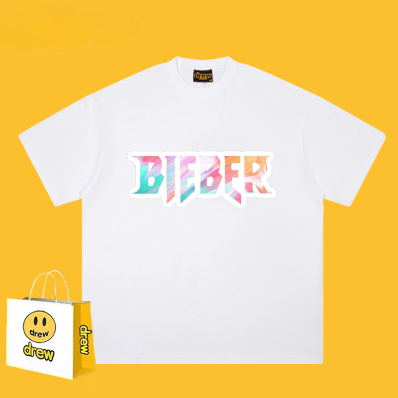 Drew T Shirts Smiley Printed Short Sleeve