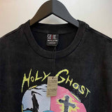 SAINT MICHAEL Vintage T Shirt Direct Spray Washing Water Old Short Sleeve