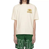 Rhude T Shirt Wheat Ear Badge Short Sleeve T-Shirt
