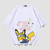 Men and Women Pokemon Pikachu T Shirt Y Pikachu Short Sleeve T-shirt