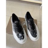 Louboutin-style red bottom shoes original box clexport canvas patchworkcasualflats men's whitetie back sneakers new arrivalflats shoes travel shoes