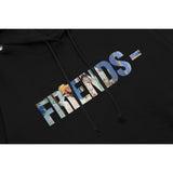 Vlone Hoodie autumn and winter oil painting big V letter hooded
