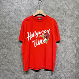 Amiri t shirts hollywood rose printing short sleeve