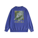 Amiri Distressed Sweatshirt Printed Trendy Pure Cotton