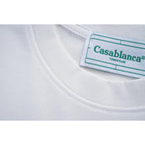 Casablanca T Shirts Colored Crane Print Crew Neck Tee