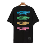 We11 Done T Shirts Color Letter Printing Men's and Women's Same Summer