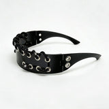 Trendy punk glasses y2k flash diamond