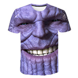 Marvel T Shirt Summer Short Sleeve T-shirt round Neck