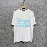 Amiri t shirts letterprinting short sleeves
