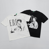 ERD T Shirts Summer Portrait Printing Loose Short Sleeve T-shirt