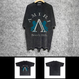Amiri washed t-shirt mirror short sleeve
