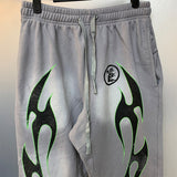 HS Pant Retro Printed Loose Autumn and winter