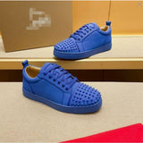 Louboutin-style red bottom shoes spring autum red bottom cl european station k-style british casual small black shoes good men's spike shoes