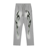 HS Pant Retro Printed Loose Autumn and winter