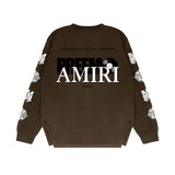 Amiri Long Sleeved Shirt Printed Trendy Pure Cotton