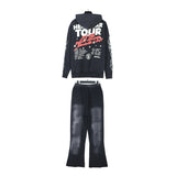 HS Hoodie And Pants Two-Piece Set