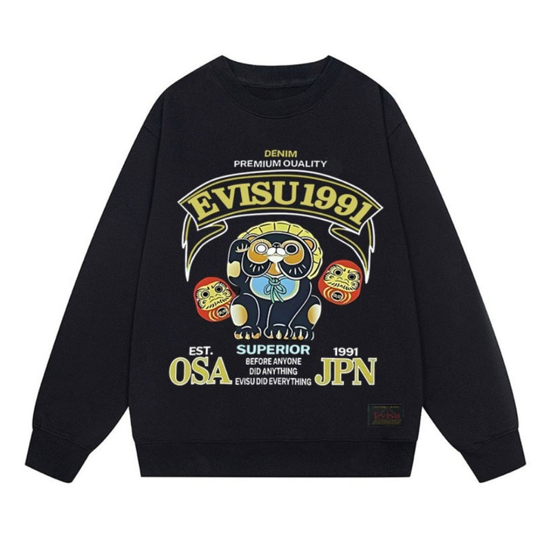 Evisu Sweatshirts Loose Unisex Sweater
