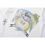 Travis Scott T Shirts x Mitchell n Ness Southern University Jaguars Hand-Drawn Short Sleeve
