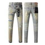 Purple Brand Jeans Pure Cotton High Street Trend