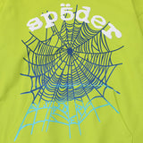Sp5der Hoodie Cobweb Puff Print Pure Cotton