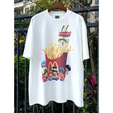 Mens Vintage T-Shirts VINTAGE Old Printed Crew Neck Short Sleeve T-Shirt