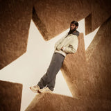 Bathing Ape jacket winter embroidery star baseball air force cotton jacket