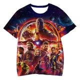 Marvel T Shirt Summer Short Sleeve T-shirt Printed T-shirt