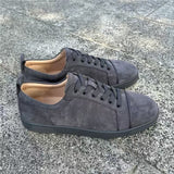 Louboutin-style red bottom shoes export europe station cl red bottom shoes electric embroidery low top high top men's shoes red bottom couple trendy rivets casualtie back