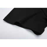 Fog Essentials T Shirts Autumn and Winter FOG Double Line Flocking Letter Crew Neck Short Sleeves