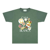 Casablanca T Shirts Fashion Print Street