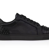 Louboutin-style red bottom shoes european station cl electric embroidered red bottom men's shoes black embroiderlow ankle shoes flatscasual shoes