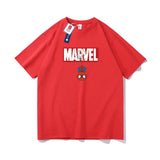 Marvel T Shirt Spider-Man Summer Short-Sleeved T-shirt Men's Loose Cotton