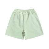 Palm Angels Shorts Flocking Alphabet Stripe Color Match Casual Shorts