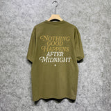Amiri t shirts earth letter printing short sleeve