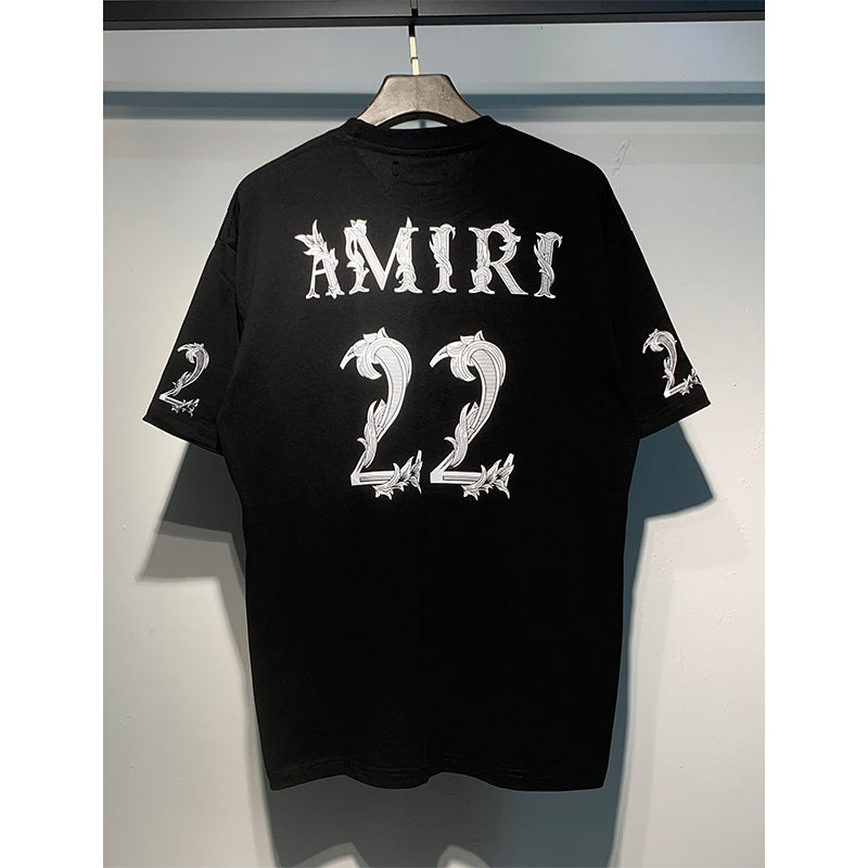 Amiri T Shirts Fashion Print Couple High Street