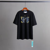 Off White T Shirts Religious Angel Oil Painting Short Sleeves