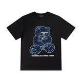 We11 Done T Shirt Bear Pattern Men's and Women's Same Summer Casual