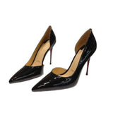 Louboutin-style red bottom shoes fashionclassy style side empty cl red bottom side empty high heels sexy pointed toe flats single shoes stiletto shoes women's shoes