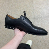 Louboutin-style red bottom shoes embroidered shoes fashioneasiest for matchcasual business thick sole glossy gentleman leather shoes red bottom wedding cl men's shoes