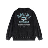 Amiri Distressed Sweatshirt Printed Trendy Pure Cotton